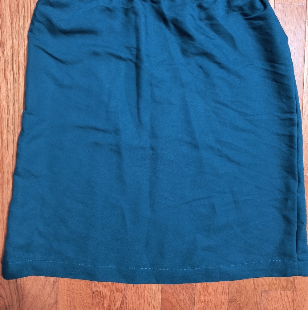 Pick 3/$10 ⭐ The Limited Safari Style Shirt Dress, Dark Teal, Women's XS - Picture 10 of 16